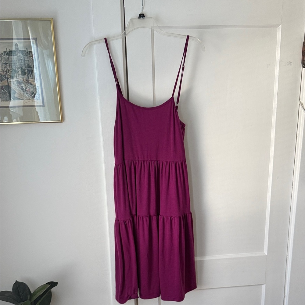 Chic Magenta Sleeveless Mini Dress